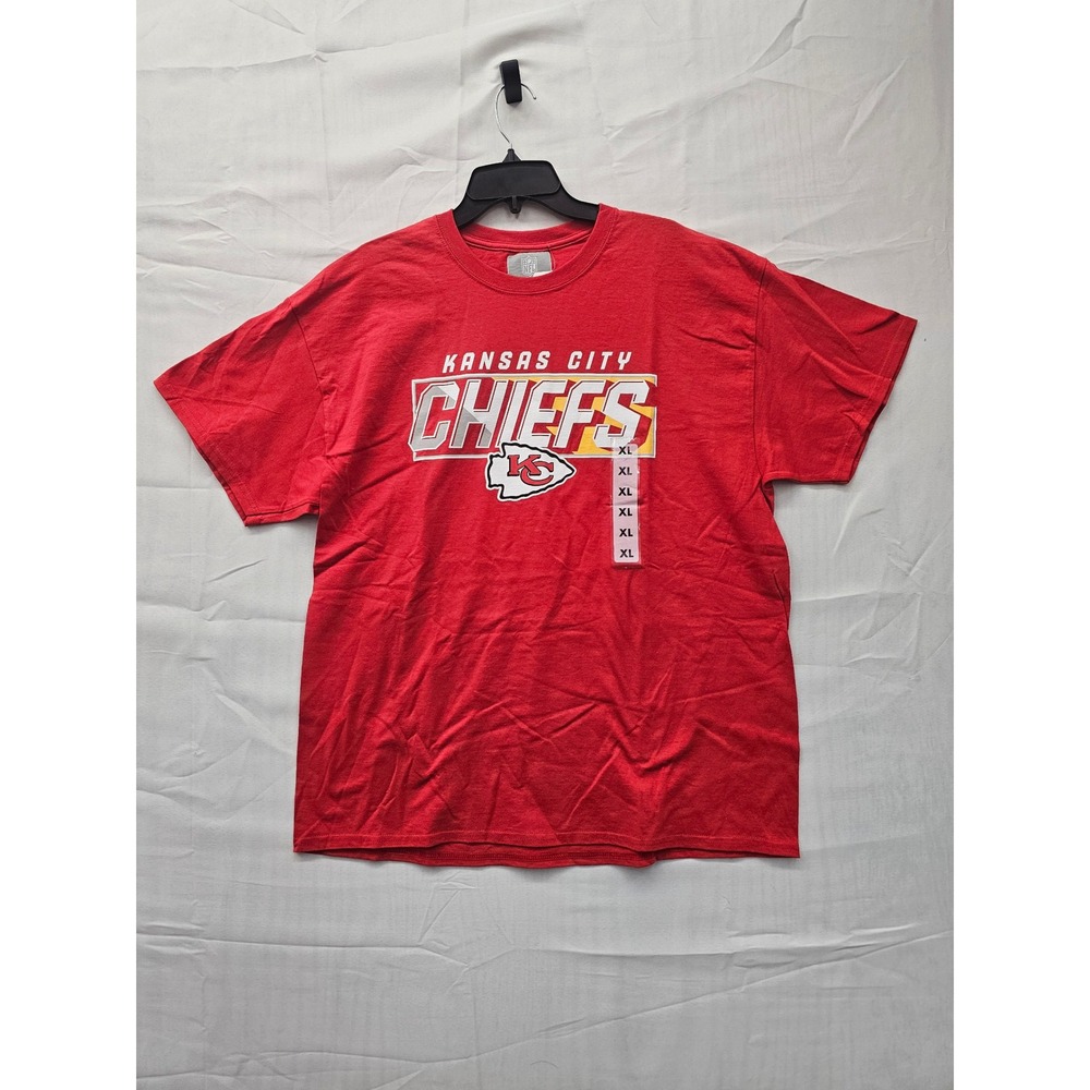 NFL‎ Kansas City Chiefs Mens T-Shirt Red Short Sleeve Graphic Tee XL FG2952